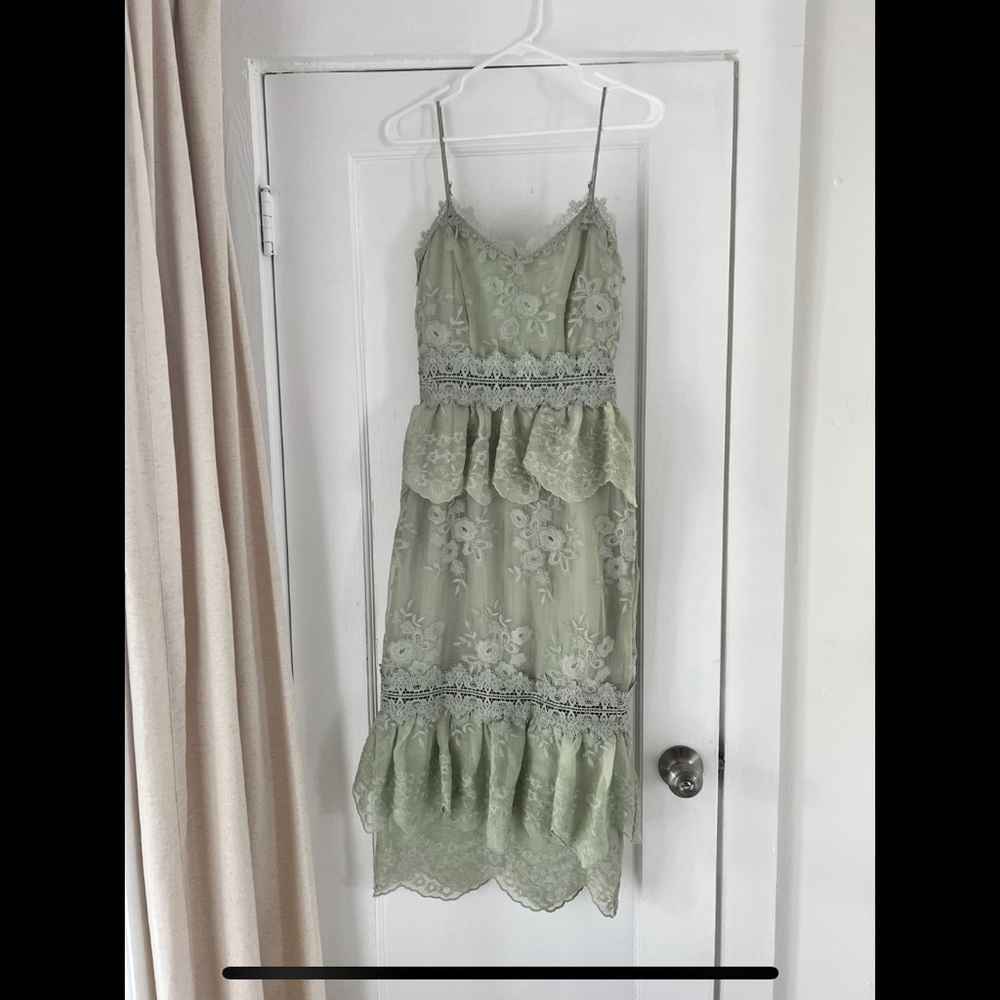 VChapman Dahlia dress in Sage Green. size 2